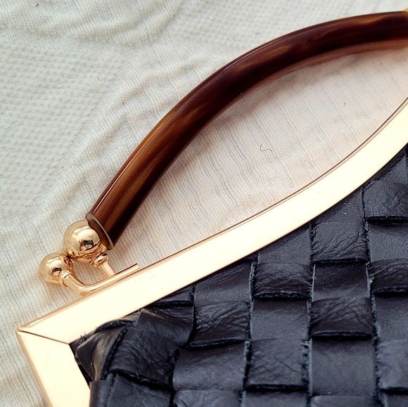 VALENTINA FIORE Black Leather Handbag - Picture 5 of 8